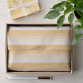 Gele schaduwstrepen tissuepapier (Geschenk)