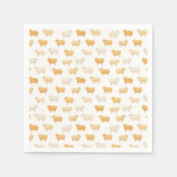 Gele Schapen Vintage Lint Baby Shower