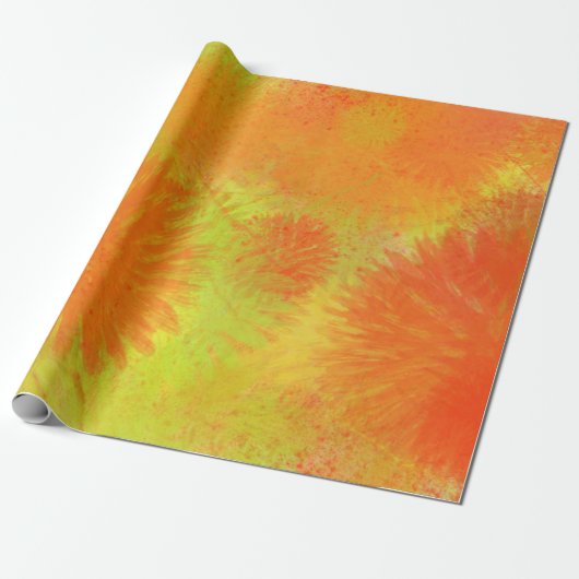 Gele scharnier cadeaupapier (Uitgerold)