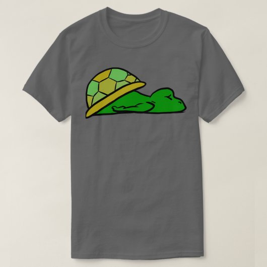 Gele schelp van getierde schildpad t-shirt (Design voorkant)