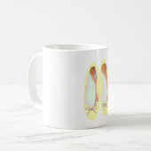 Gele schoenen koffiemok (Voorkant links)