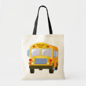 Gele School Bus Canvas tas (Voorkant)