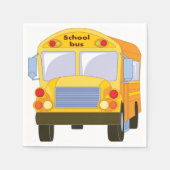 Gele School Bus Papieren servetten (Voorkant)