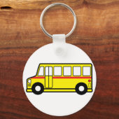 Gele School Bus Sleutelhanger (Voorkant)