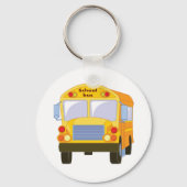 Gele School Bus Sleutelhanger (Voorkant)