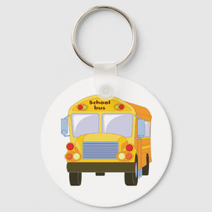 Gele School Bus Sleutelhanger