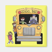 Gele School Bus Tshirts en geschenken Magneet (Voorkant)