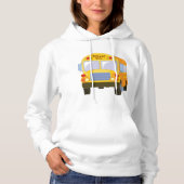 Gele School Bus Vrouwen Hoodie (Voorkant)