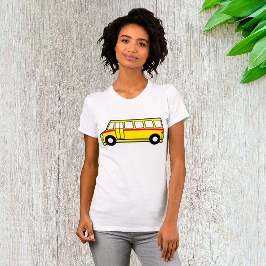 Gele school bus Womens T-Shirt
