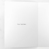 Gele schoolbus  10 foto's voor leraar of coach drieluik kaart (Binnenzijde eerst)