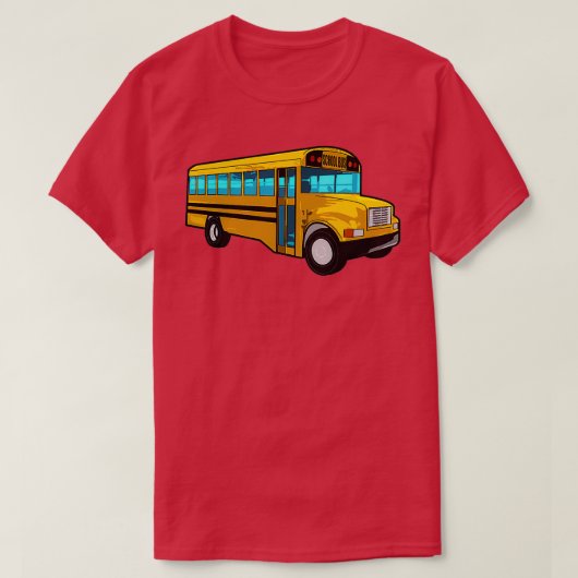 Gele schoolbus 2 t-shirt (Design voorkant)