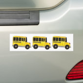 Gele schoolbus-bus chauffeur Gift Bumpersticker (Op auto)