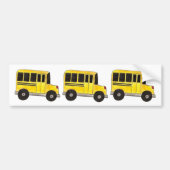 Gele schoolbus-bus chauffeur Gift Bumpersticker (Voorkant)