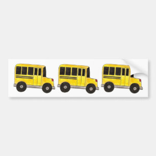Gele schoolbus-bus chauffeur Gift Bumpersticker