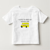 Gele schoolbus kinder shirts (Voorkant)