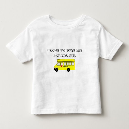 Gele schoolbus kinder shirts (Voorkant)