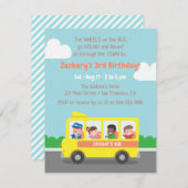 Gele schoolbus Kinderen op zaterdag Kaart (Voorkant / Achterkant)