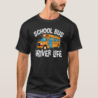 Gele schoolbus - leven t-shirt