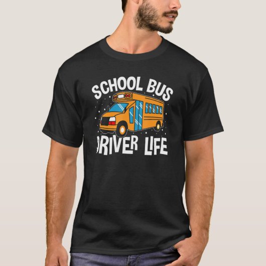 Gele schoolbus - leven t-shirt (Voorkant)