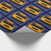 Gele schoolbus ompakken papier (Hoek)