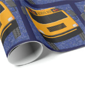 Gele schoolbus ompakken papier (Rol Hoek)