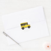 Gele schoolbus Sticker leraar onderwijs (Envelop)