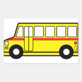 Gele schoolbus Stickers (Voorkant)