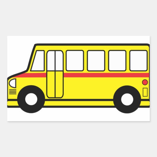 Gele schoolbus Stickers (Voorkant)