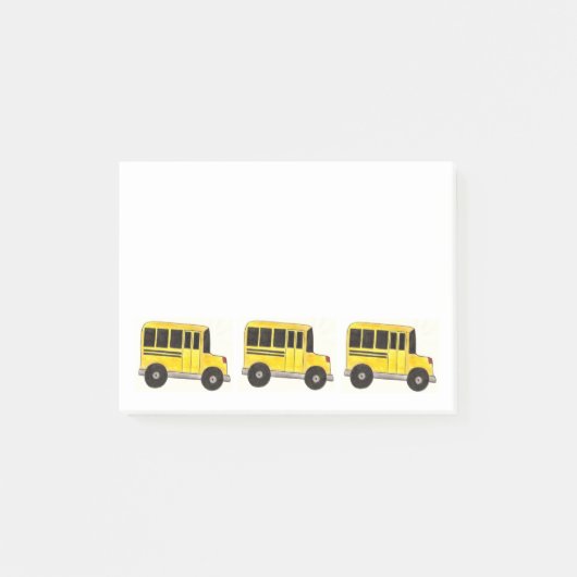 Gele schoolbus Stuurprogramma Leerlerarenwaarderin Post-it® Notes (Voorkant)