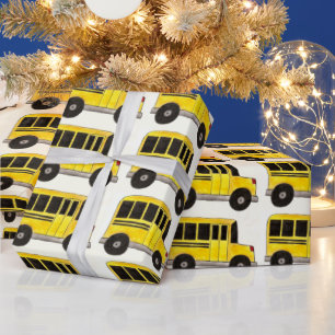 Gele schoolbus Stuurprogramma leraar onderwijs - o Cadeaupapier