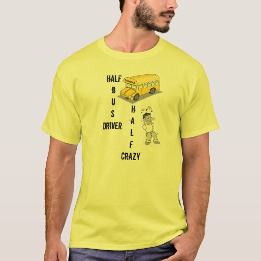 Gele schoolbus t-shirt (Voorkant)