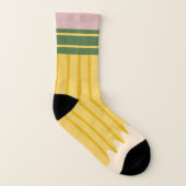 Gele schoolpotlooddocenten Gepersonaliseerd Sokken (Links binnenkant)