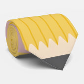 Gele schoolpotlooddocenten Gepersonaliseerd Stropdas (Opgerold)