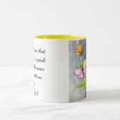 Gele schoonheid, O smaak en zie dat de LORD... Tweekleurige Koffiemok (Center)