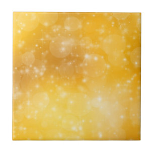 Gele schoonheid tegeltje