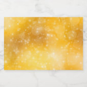 Gele schoonheid voedselcontainer etiket (Enkel label)