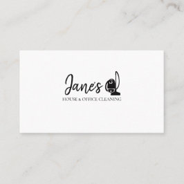 Gele schoonmaakbeurten voor thuisgebruik visitekaartje