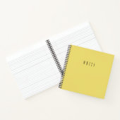 Gele schrijftypografie notitieboek (Binnen)