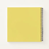 Gele schrijftypografie notitieboek (Achterkant)