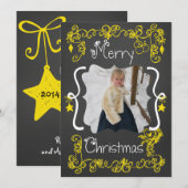 Gele scrollls Gepersonaliseerd de Kaart van de Fot (Voorkant / Achterkant)