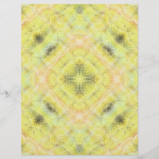 Gele Serene Tuinen Bulk Scrapbookpapierpagina's Flyer (Voorkant)