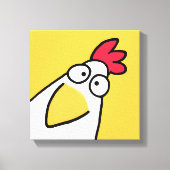 Gele SERIEUZE CHICKEN door Sandra Boynton Canvas Afdruk (Voorkant)