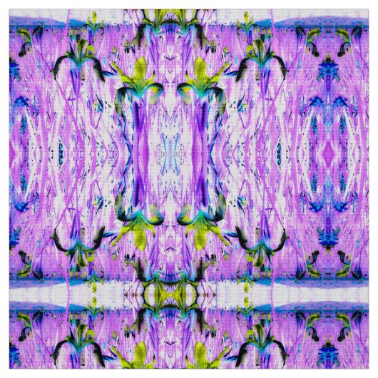 Gele Sering Iris Stof (Swatch)