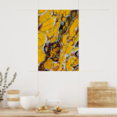 Gele shattuckite poster (Keuken)