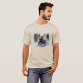 Gele Shirt met Eland van Yellowstone (Voorkant volledig)