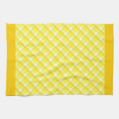 Gele sideways Oranje Border Kitchen Towel Theedoek (Horizontaal)
