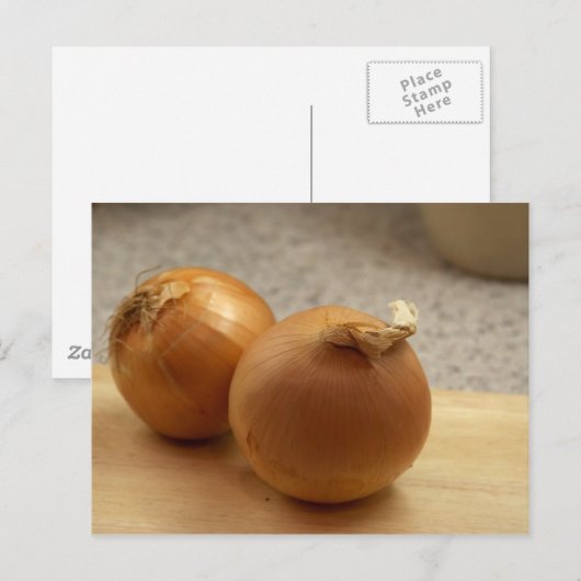 Gele sinaasappelgroenten briefkaart (Voorkant / Achterkant)