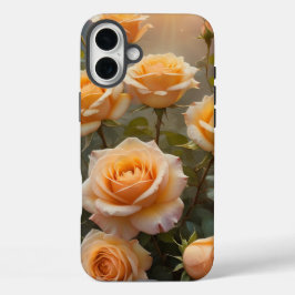 Gele-Sinaasappelkleurige Rozen iPhone 16 Plus Hoesje