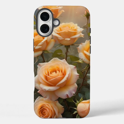 Gele-Sinaasappelkleurige Rozen Case-Mate iPhone Case (Achterkant)