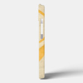 Gele slak op de achtergrond van Cream Case-Mate iPhone Case (Achterkant / Links)